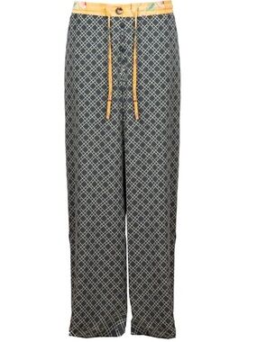 NEW Pierre-Louis Mascia x Cabana Silk Blend Pants Small Medium Geometric Summer